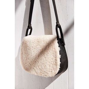 ECOTE Shearling & Leather Crossbody